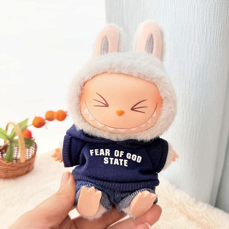 [Clothes only] First/second generation Labubu clothes pendant Labubu sitting party baby clothes pendant strawberry bear cute