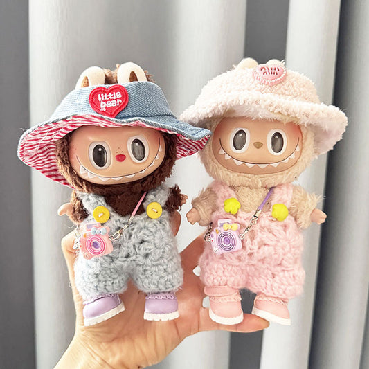 [Clothes only] First and second generation keychain Labubu clothes pendant Labubu sitting party bracelet strap sweater