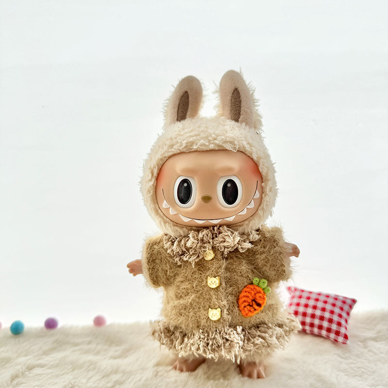 [Clothes only] First and second generation Labubu clothes pendant Labubu sitting party baby clothes candy-colored plush skirt cute
