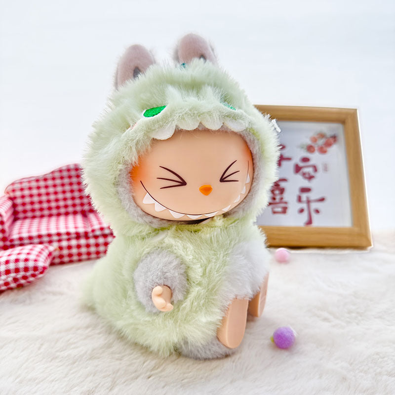 [Clothes only] One, two and three generations Labubu clothes pendant Labubu sitting baby clothes angry crocodile suit cute
