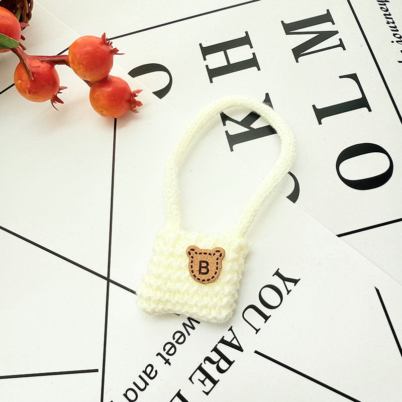 [Clothes only] First and second generation keychain Labubu clothes pendant Labubu baby clothes pink and blue flower sweater
