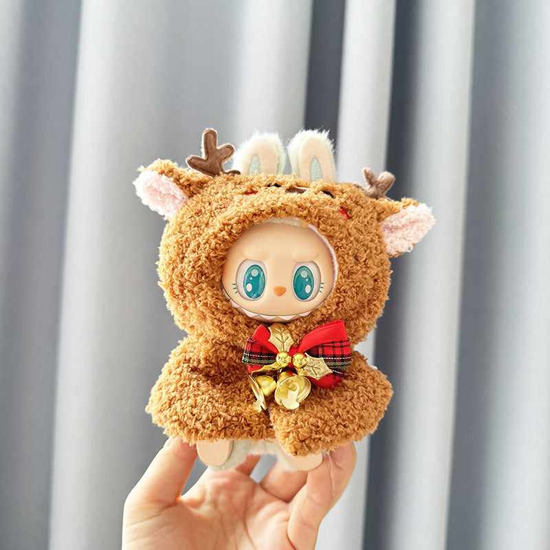 [Clothes only] First and second generation keychain Labubu clothes pendant Labubu cloth for the New Year Christmas set collection