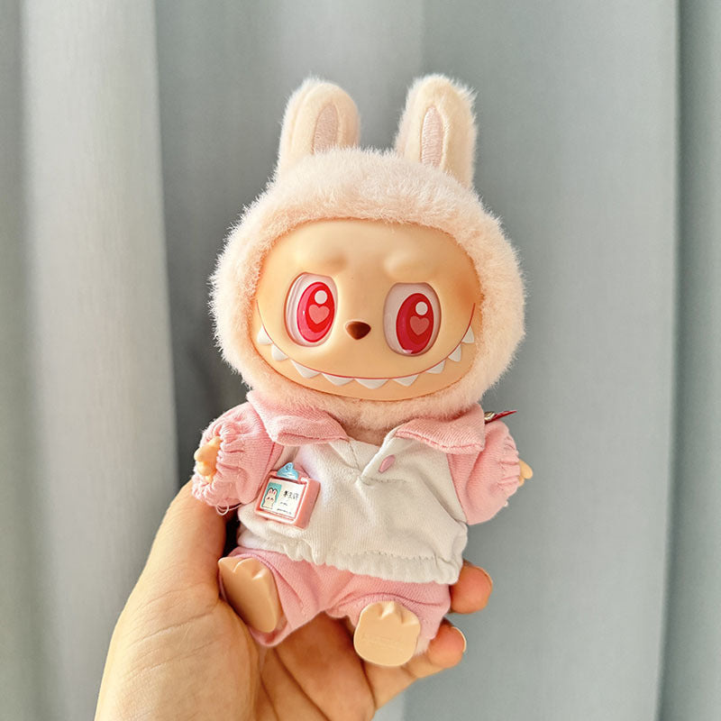 Clothes only] 1st/2nd generation Labubu clothes pendant Labubu sitting party baby clothes student ID school clothes