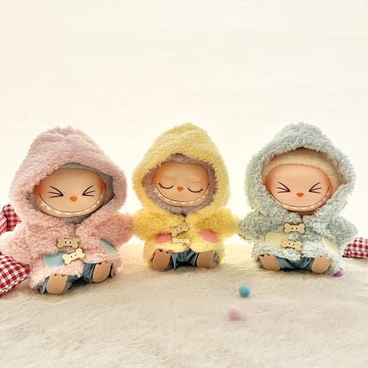 [Clothes only] First and second generation Labubu clothes pendant Labubu sitting party baby clothes bone plush coat cute