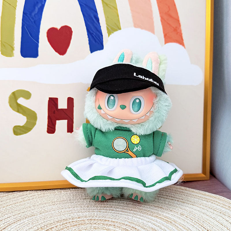 [Clothes only] One, two and three generations Labubu clothes pendant Labubu sitting baby clothes tennis sports suit cute