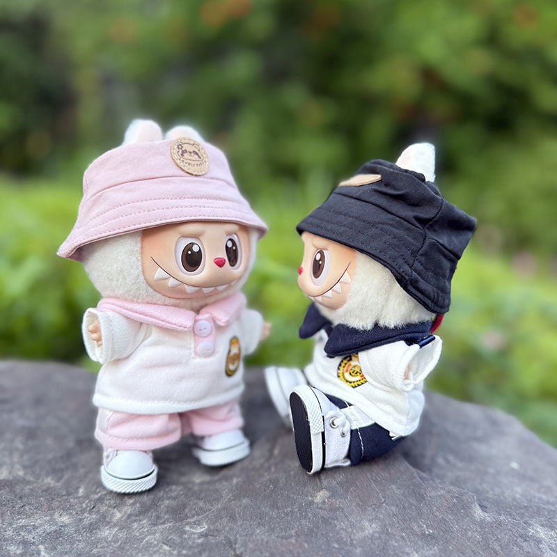 [Clothes only] The first, second and third generation keychain Labubu clothes pendant Labubu baby clothes noble small school uniform set