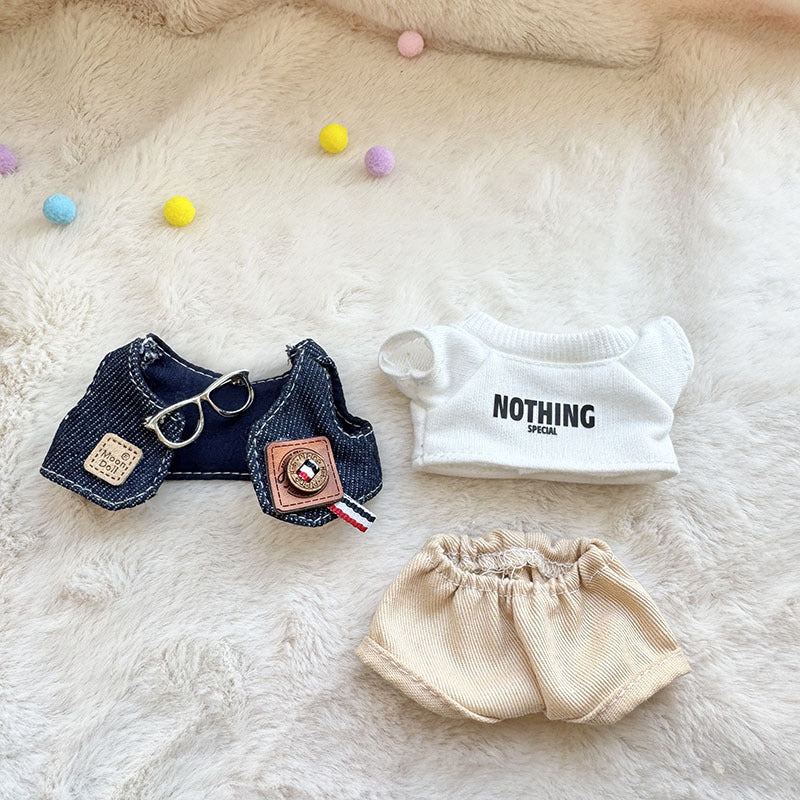 [Clothes only] First and second generation keychain Labubu clothes pendant Labubu sitting party happy old man suit