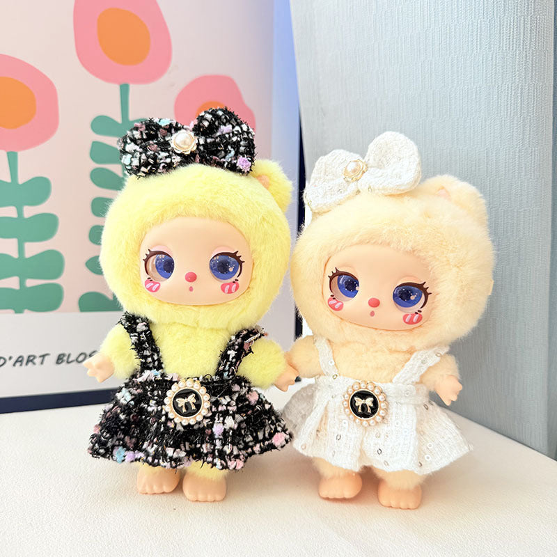 [Baby clothes only] 16cm Lila doll LUKY CAT pendant baby clothes butterfly pearl fragrant skirt set