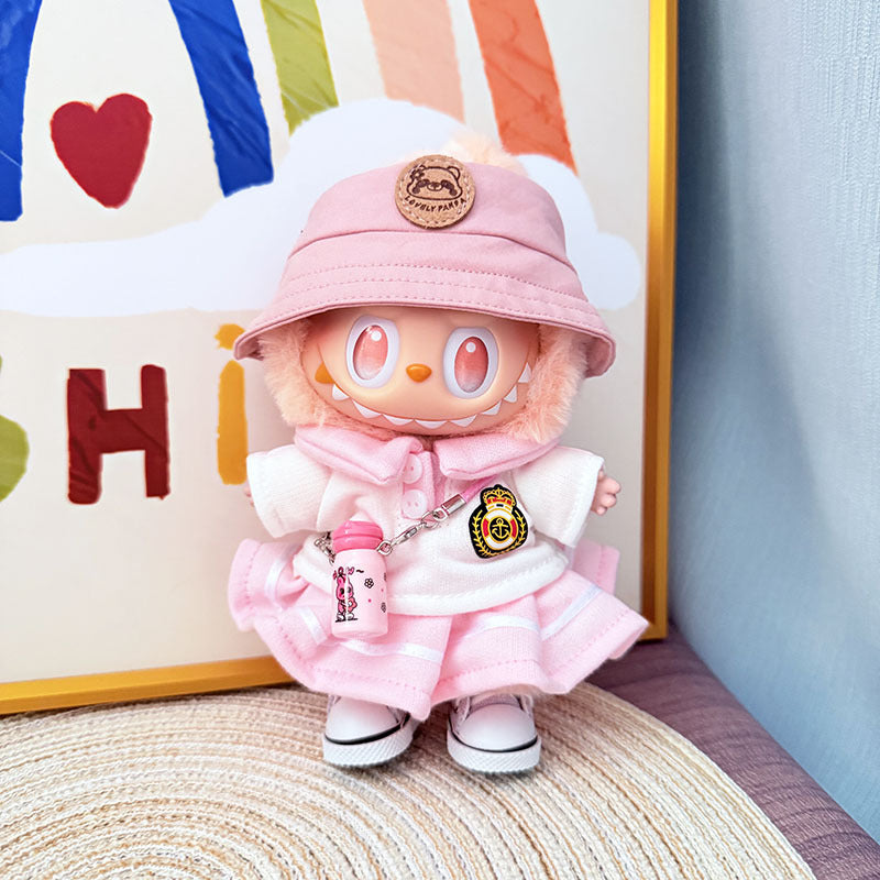 [Clothes only] The first, second and third generation keychain Labubu clothes pendant Labubu baby clothes noble small school uniform set