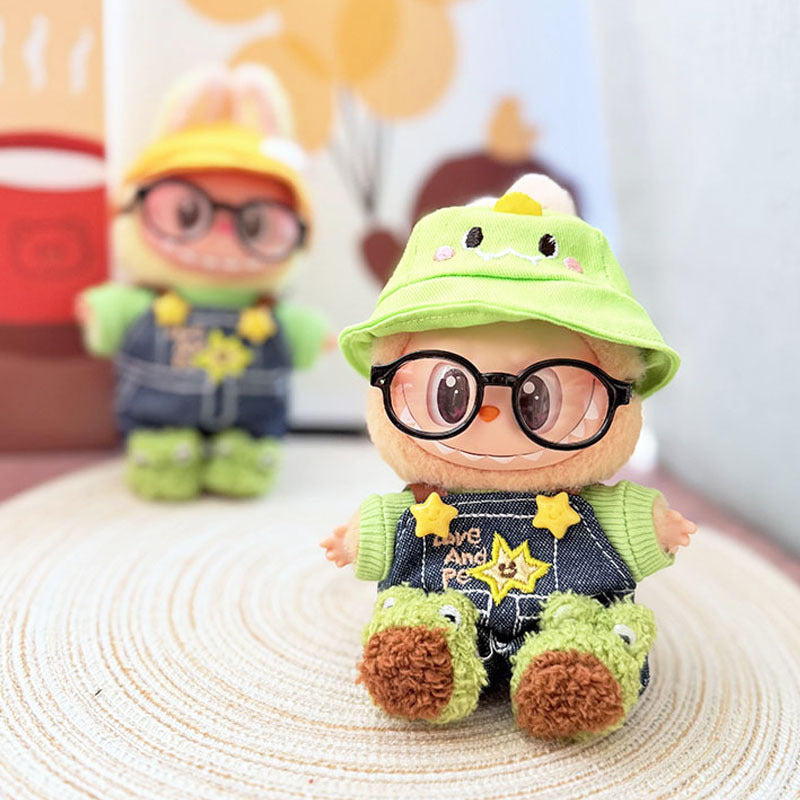 [Clothes only] First and second generation keychain Labubu clothes pendant Labubu cloth set for frog schoolboy suit