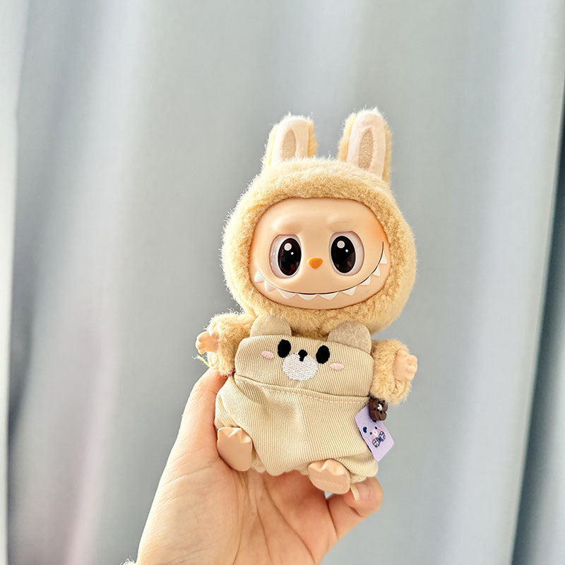 [Clothes only] First and second generation Labubu clothes pendant Labubu sitting party baby clothes pet overalls set