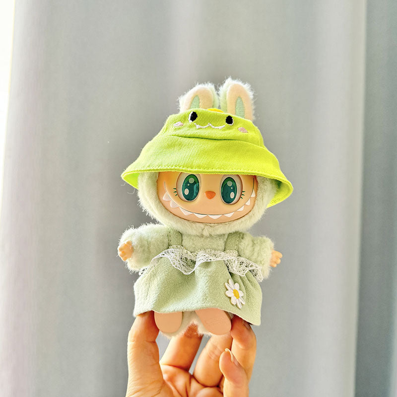 [Clothes only] First and second generation keychain Labubu clothes pendant Labubu cloth for small animal hat set cute