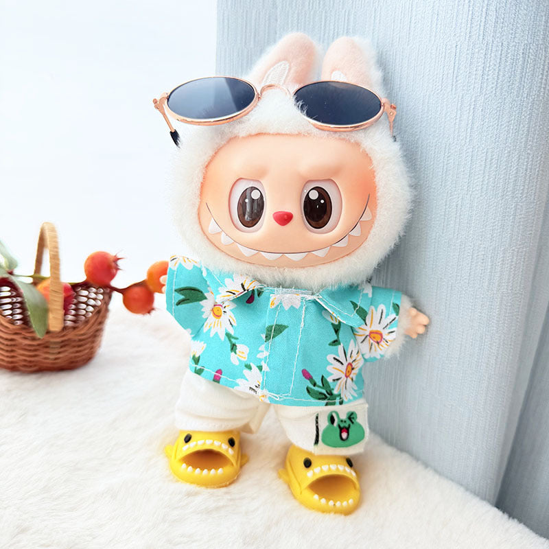 [Clothes only] First/second generation Labubu clothes pendant Labubu sitting party baby clothes pendant strawberry bear cute