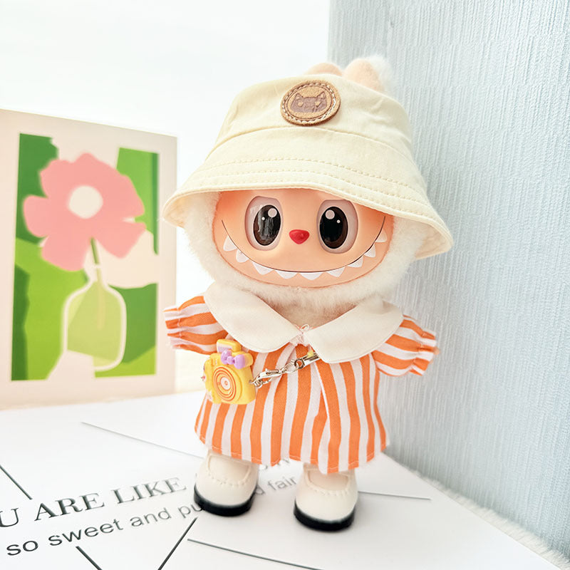 [Clothes only] First and second generation Labubu clothes pendant Labubu sitting party baby clothes pendant outing spring outing