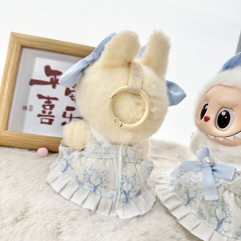 [Clothes only] First and second generation Labubu clothes pendant Labubu sitting party baby clothes blue sea daughter skirt