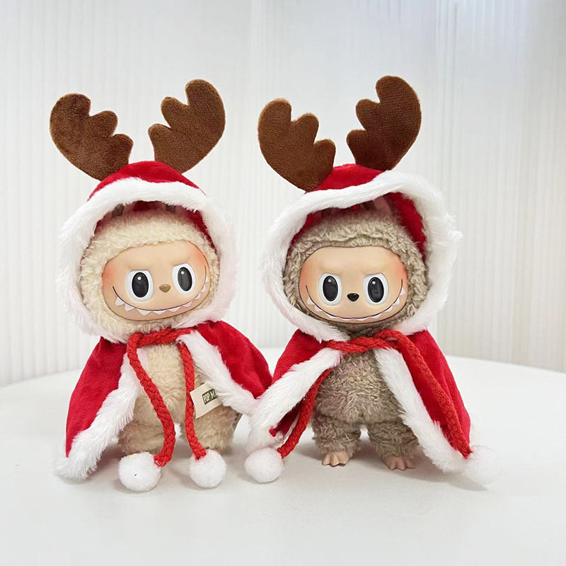 [Clothes only] 15cm pendant Labubu cloth for the New Year's set labubu keychain doll clothes cute