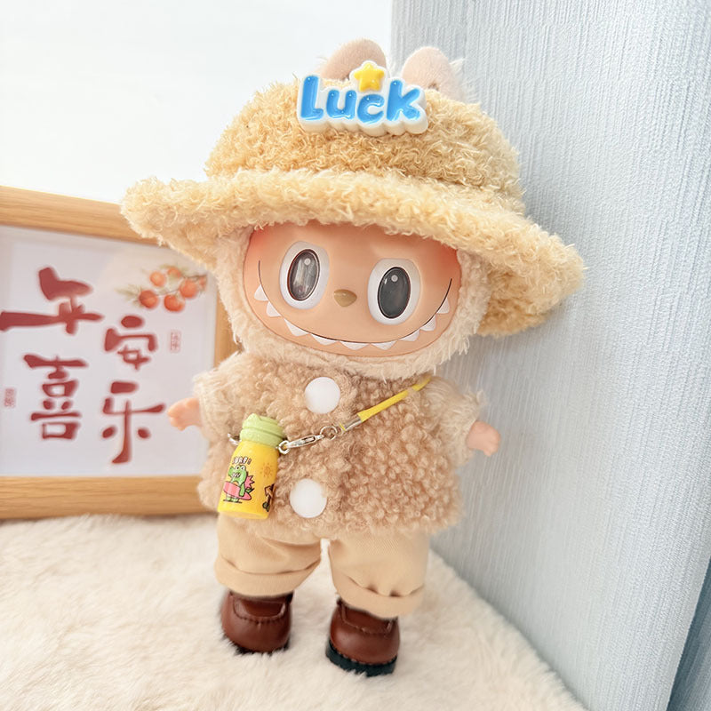 [Clothes only] First and second generation Labubu clothes pendant Labubu baby clothes, buttons, rings, vest suits, hats are cute.