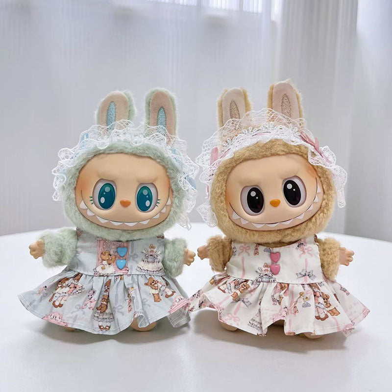 [Clothes only] First and second generation keychain Labubu clothes pendant Labubu clothes pendant Lolita dress