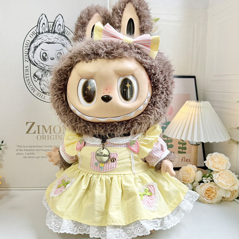 [Clothes for sale only] 58cm rabub clothes ZIMOMO baby clothes vinyl LABUBU clothes big burger backpack cute