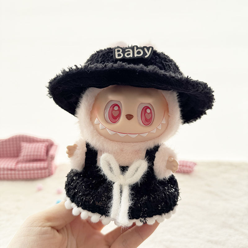 [Clothes only] First and second-generation Labubu clothes pendant Labubu sitting party baby clothes fragrant skirt set cute