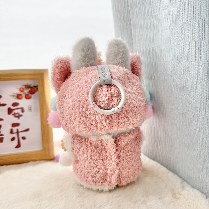 [Clothes only] First and second generation keychain Labubu clothes pendant Labubu New Year's Eve lion baby clothes pink