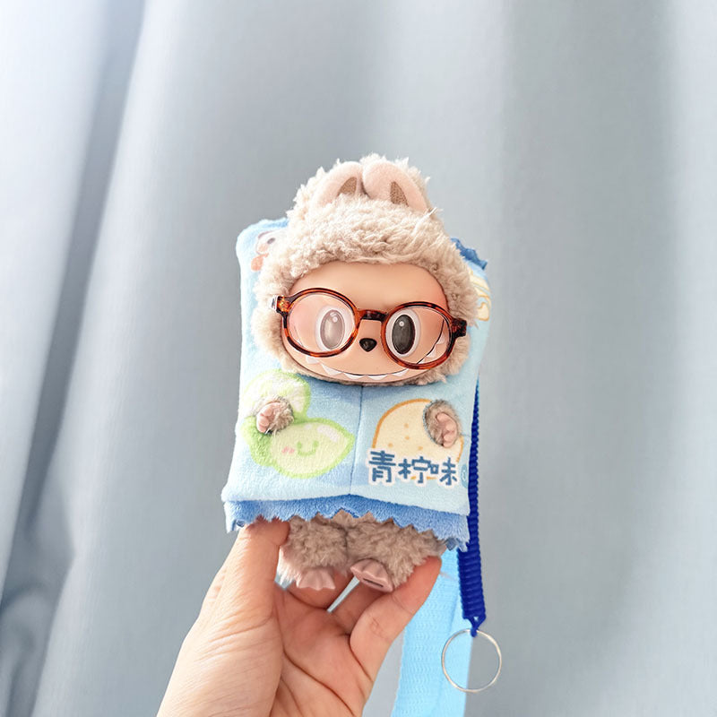 Baby clothes 17cm pendant blind box Labubu clothes Labubu doll for corn potted plant takeout bag cute and cute