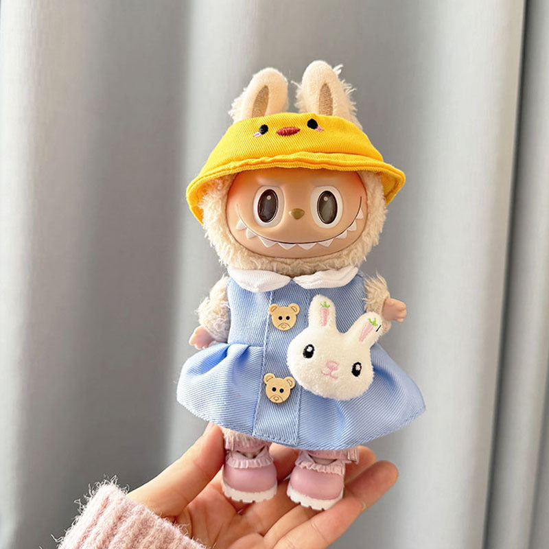 [Clothes only] First and second generation keychain Labubu clothes pendant Labubu sitting party pendant Kindergarten clothes