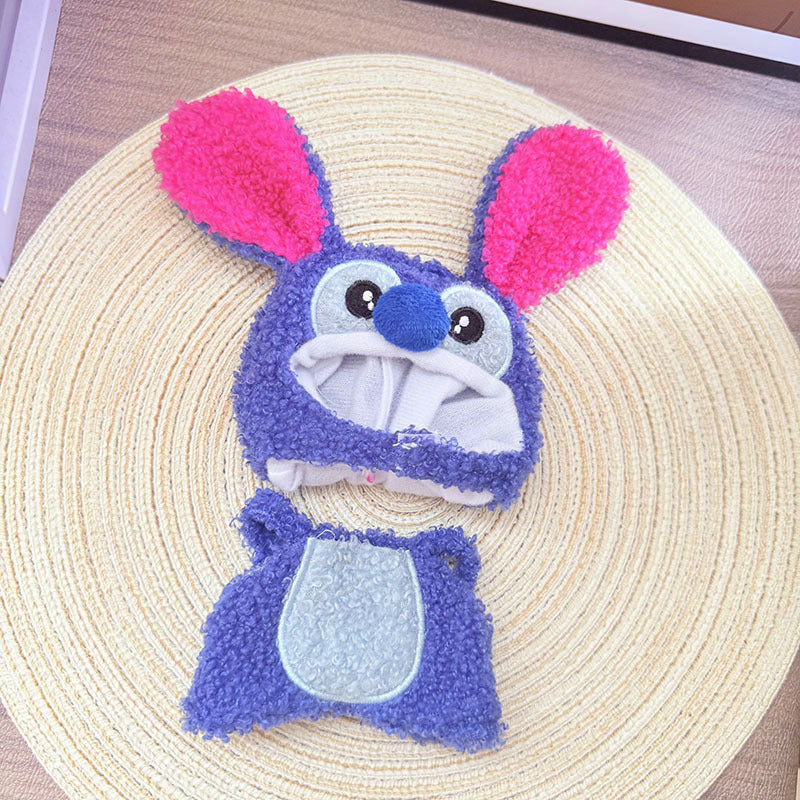 [Clothes only] One, two and three generations Labubu clothes pendant Labubu sitting baby clothes Stitch suit is cute.
