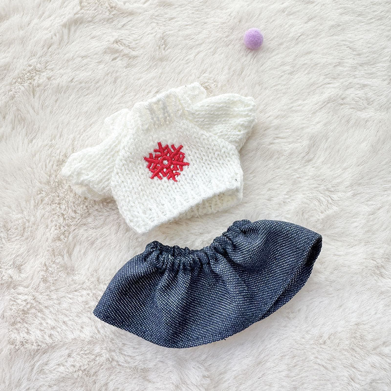 [Clothes only] First and second generation keychain Labubu clothes pendant Labubu sitting party New Year's wealth sweater