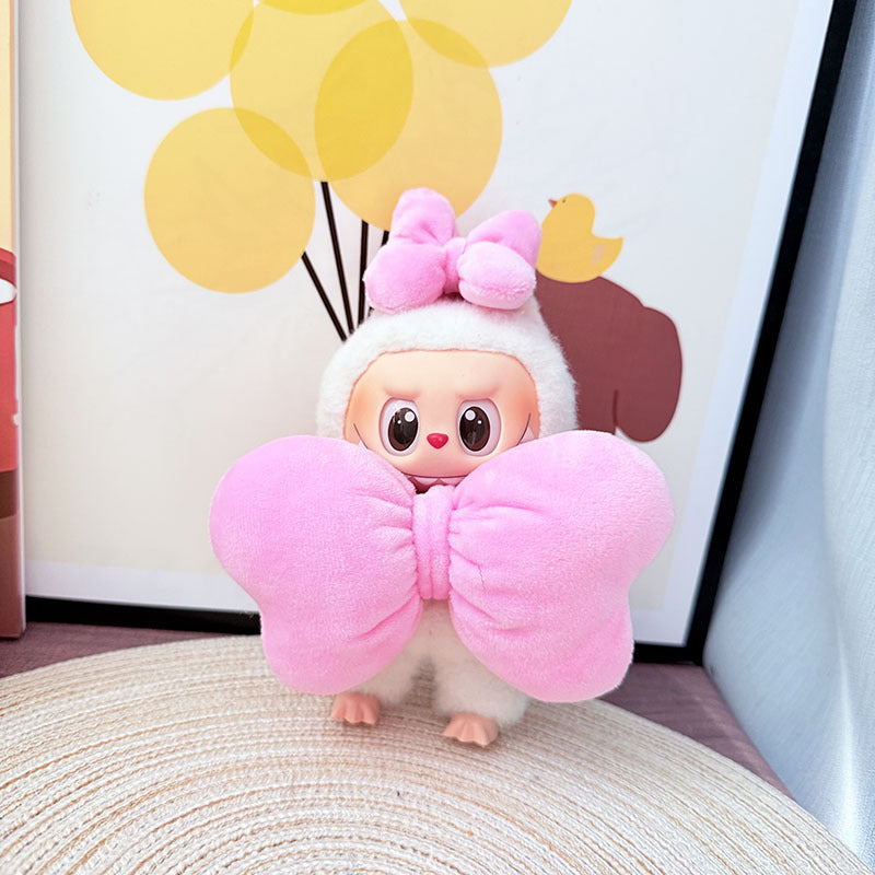 Clothes only] First and second generation Labubu clothes pendant Labubu sitting baby clothes shark bee dinosaur clothes cute