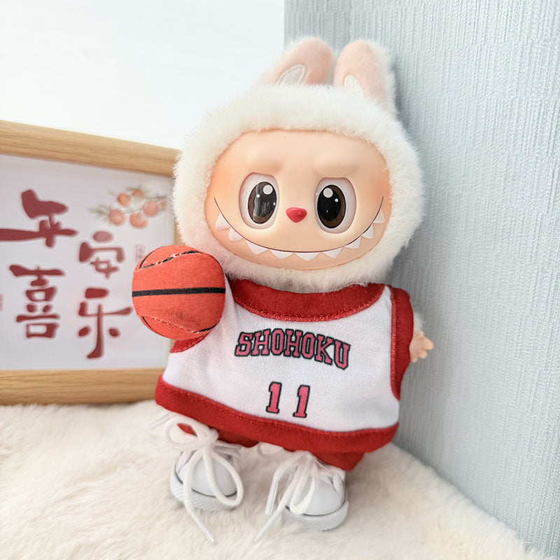 [Clothes only] First and second generation keychain Labubu clothes pendant Labubu pendant jersey set sportswear cute