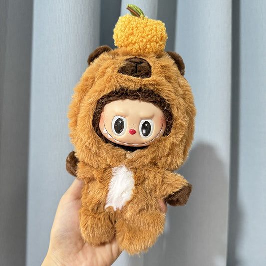[Clothes only] 17cm Rab cloth pendant labubu keychain baby clothes pendant kapibara onesie