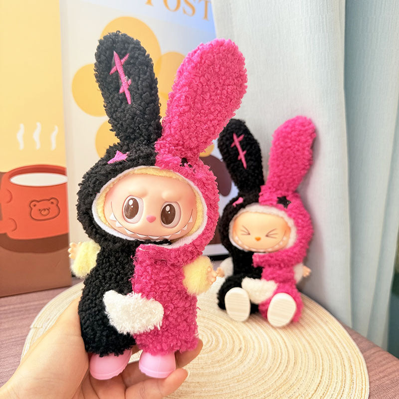 [Clothes only] One, two and three generations Labubu clothes pendant Labubu sitting baby clothes Stitch suit is cute.