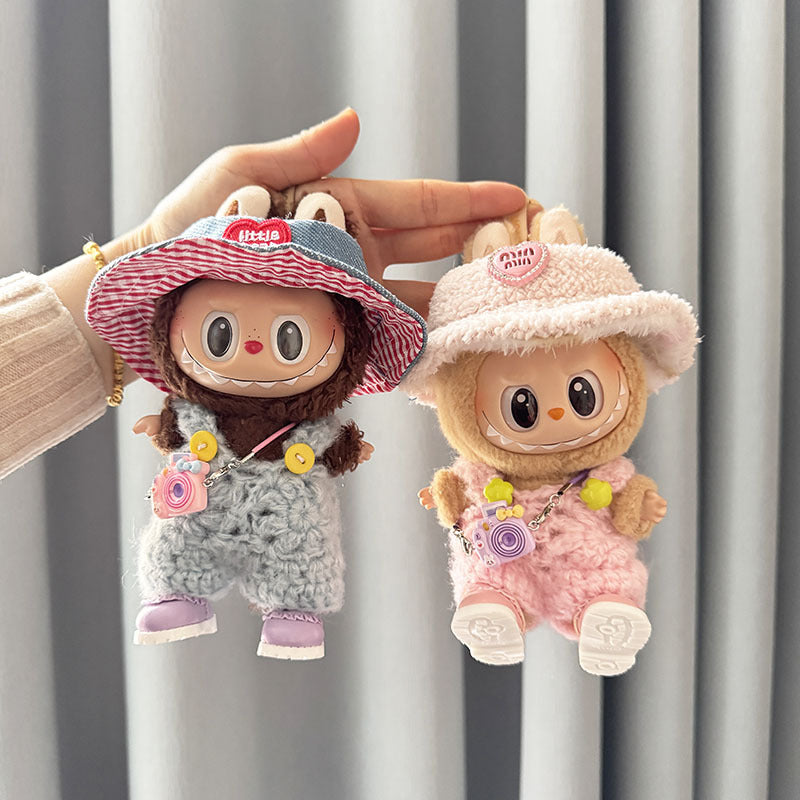 [Clothes only] First and second generation keychain Labubu clothes pendant Labubu sitting party bracelet strap sweater