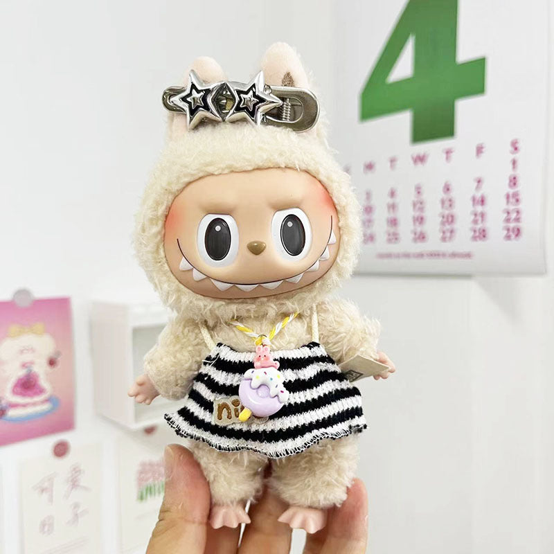 [Clothes only] 17cm pendant, rabub clothes, striped bikini suit, abubu doll clothes, cute and cute.