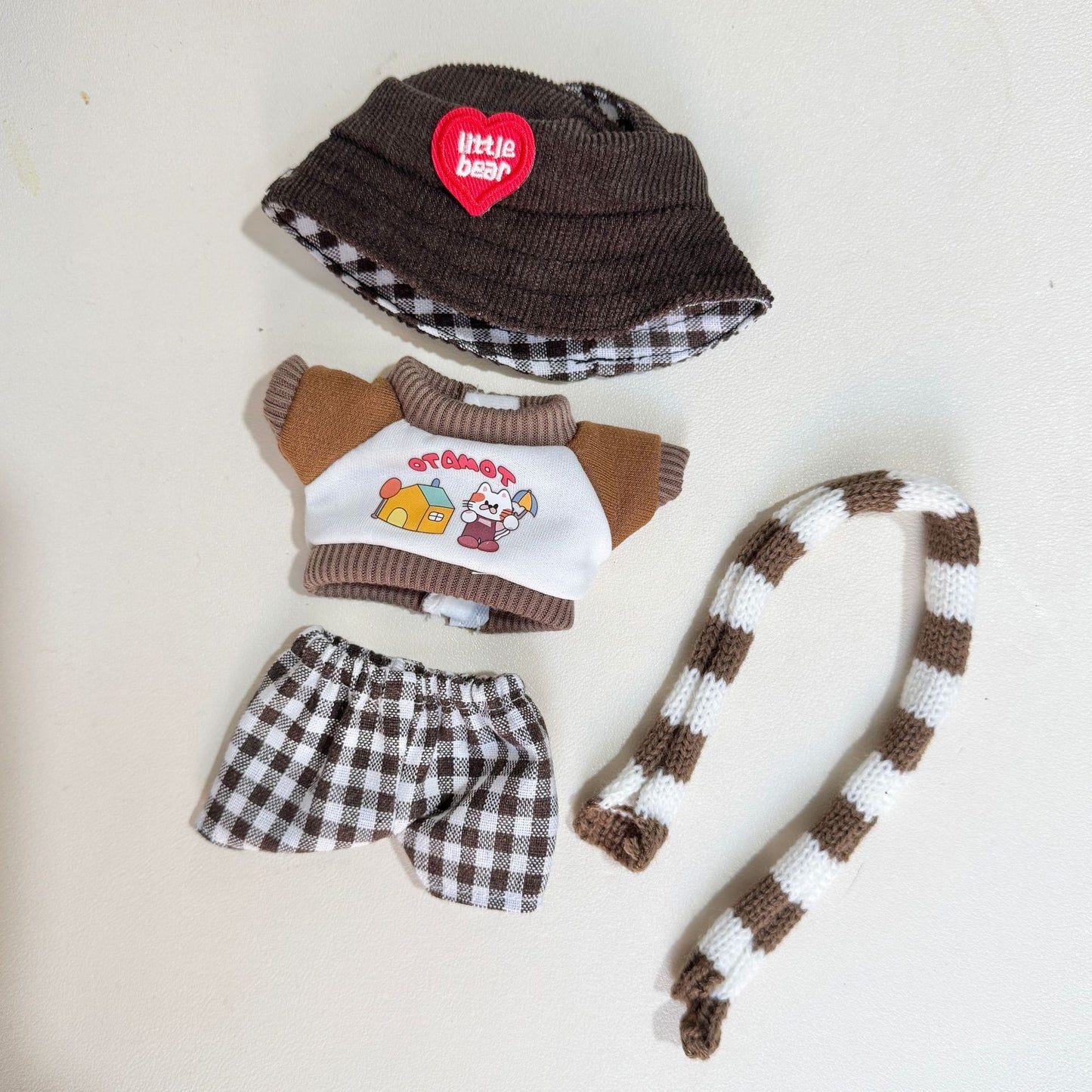 [Clothes only] First and second generation keychain Labubu clothes pendant Labubu sitting party pendant Kindergarten clothes