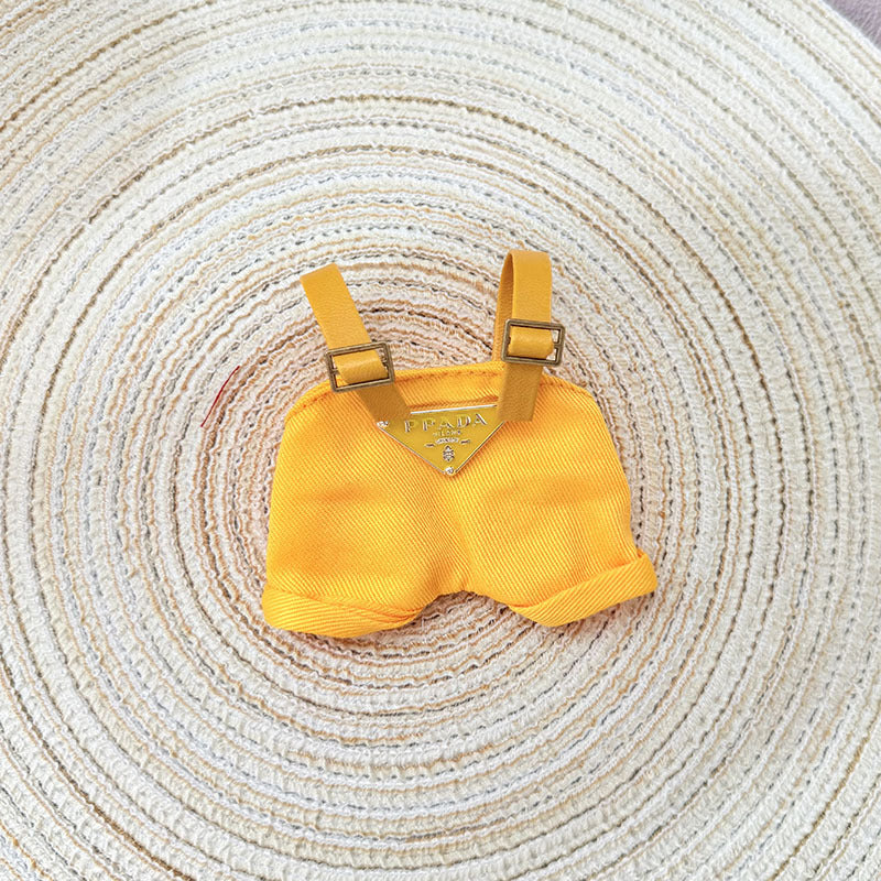 [Clothes only] First and second generation Labubu clothes pendant Labubu sitting baby clothes triangle overalls set tide