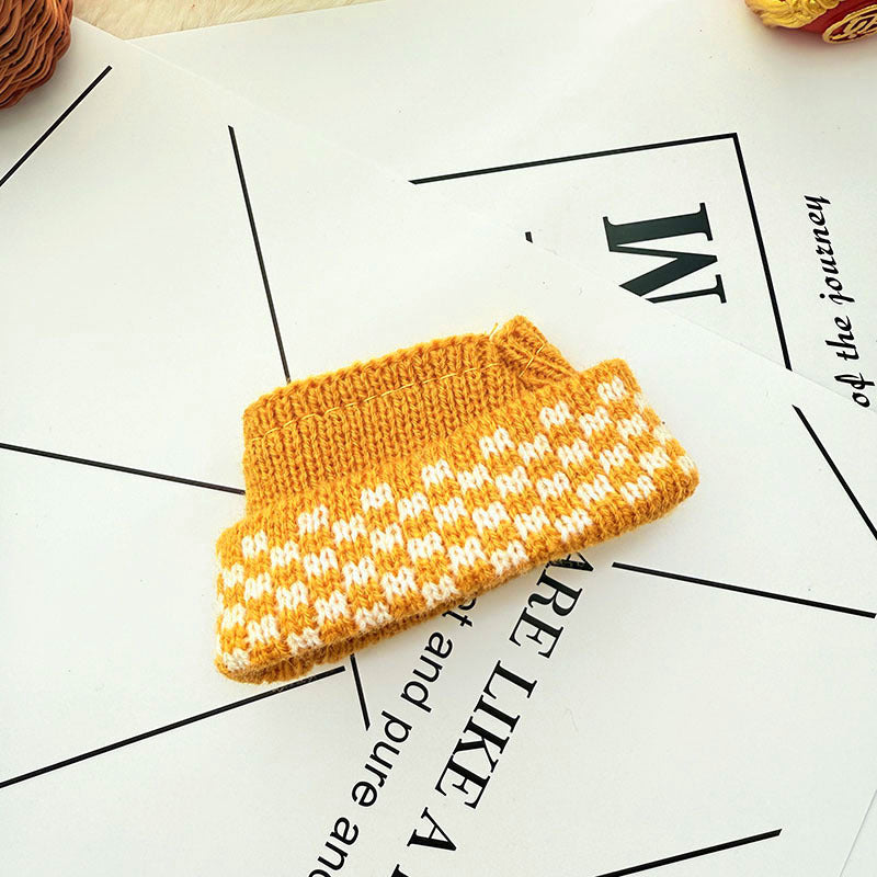 [Clothes only] One, two and three generations of keychains Labubu clothes pendant Labubu baby clothes knitted sweater hat set