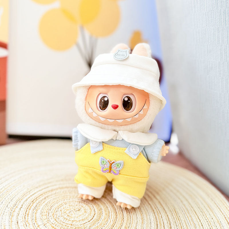 [Clothes only] One, two and three generations Labubu clothes pendant Labubu sitting baby clothes, daisy rabbit travel set