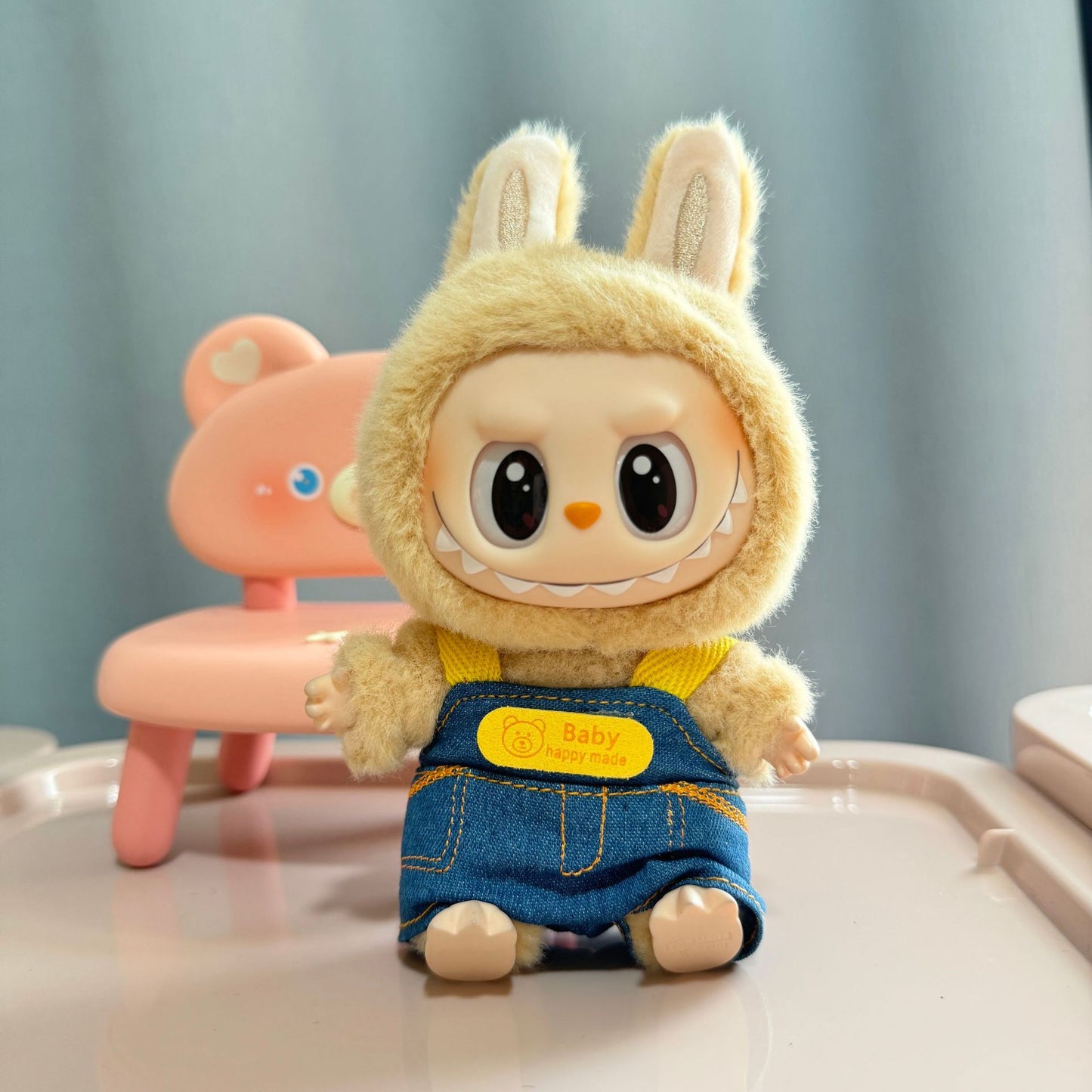 [Clothes only] First/second generation Labubu clothes pendant Labubu sitting party baby clothes skirt overalls cute