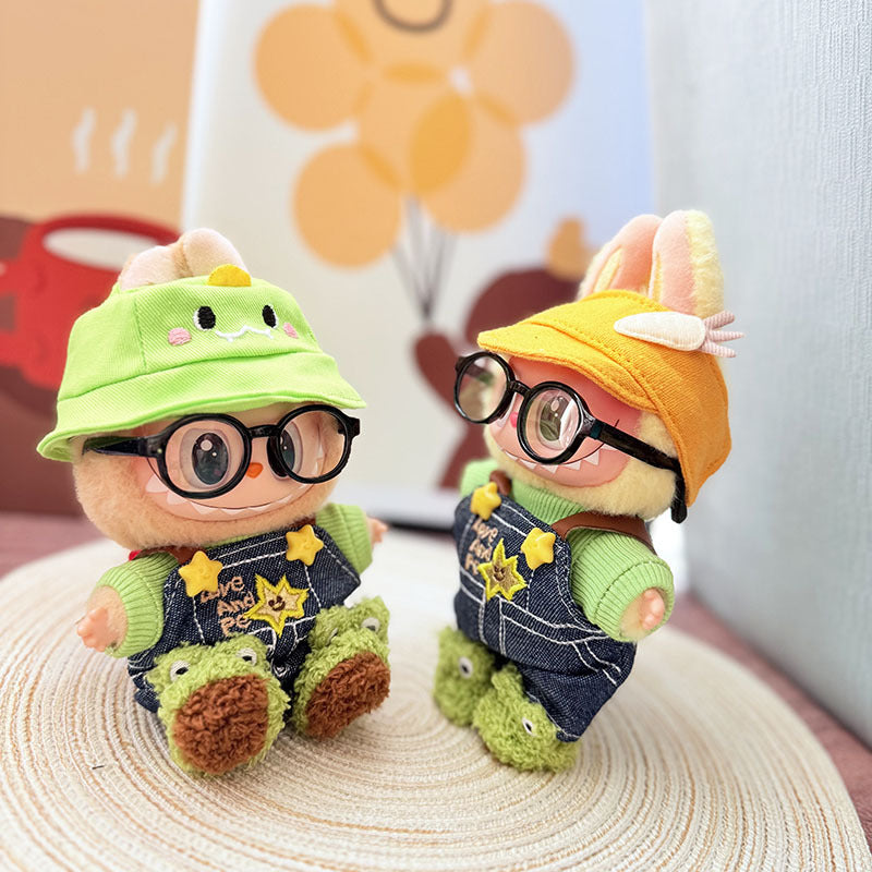 [Clothes only] First and second generation keychain Labubu clothes pendant Labubu cloth set for frog schoolboy suit