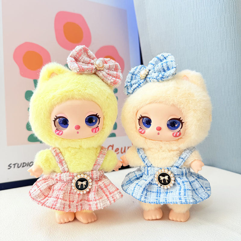 [Baby clothes only] 16cm Lila doll LUKY CAT pendant baby clothes butterfly pearl fragrant skirt set