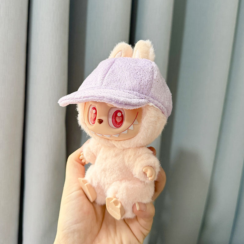 [Clothes only] First and second generation keychain Labubu clothes pendant Labubu biscuit person sweater + purple cap