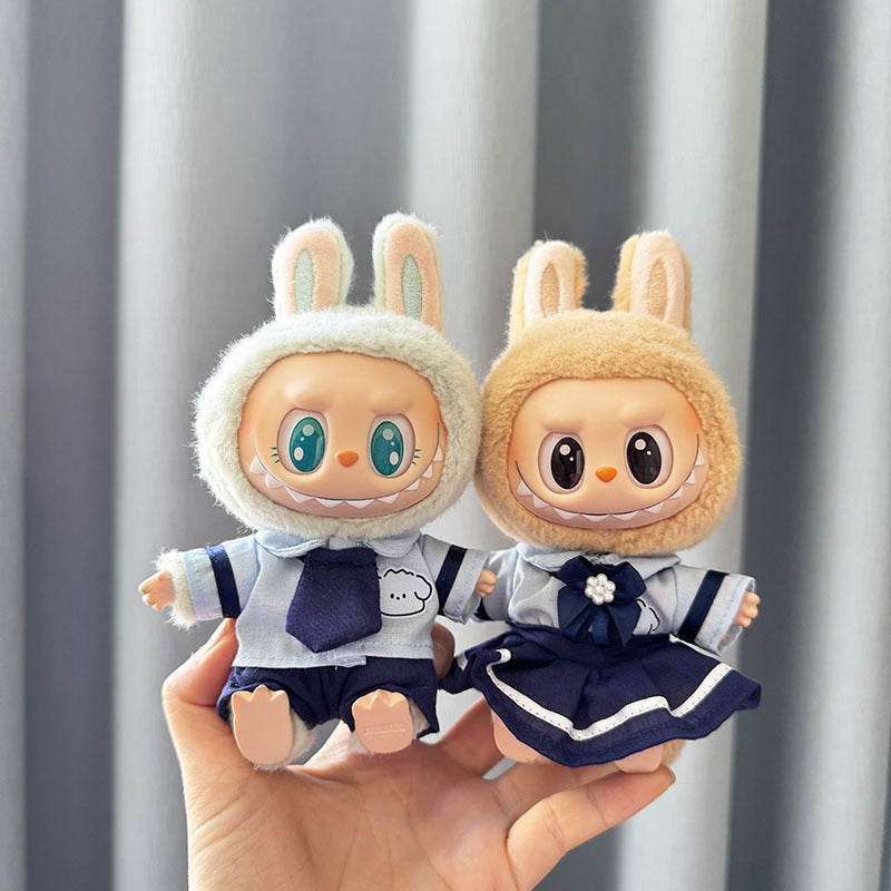[Clothes only] First and second generation keychain Labubu clothes pendant Labubu sitting team Kaka camera cute