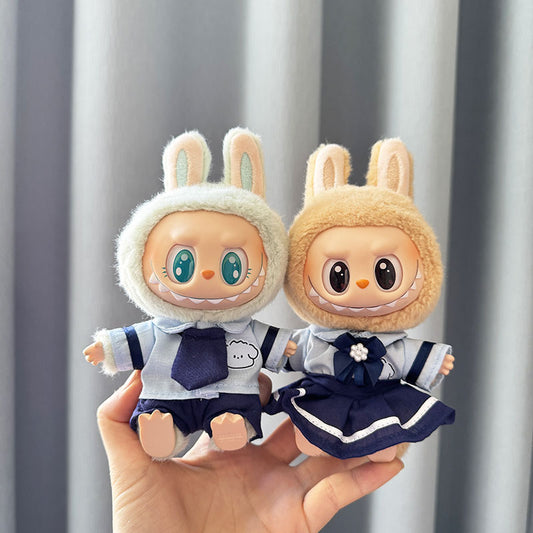 [Clothes only] First and second generation keychain Labubu clothes pendant Labubu sitting team Kaka camera cute