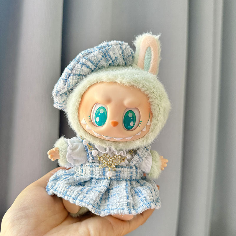 [Clothes only] First/second generation Labubu clothes pendant Labubu sitting party baby clothes skirt overalls cute