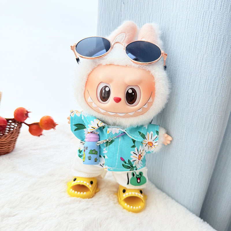 [Clothes only] First/second generation Labubu clothes pendant Labubu sitting party baby clothes pendant strawberry bear cute