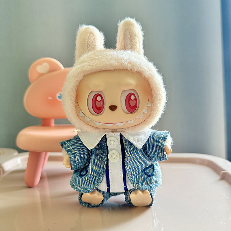 [Clothes only] 1st/2nd and 3rd generation Labubu clothes pendant Labubu sitting party baby clothes bear overalls cute