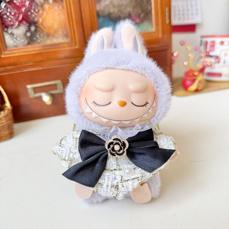 [Clothes only] First and second generation keychain Labubu clothes pendant Labubu crown fragrance set shawl cute