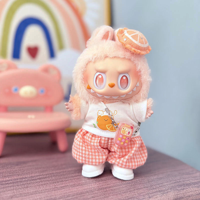 [Clothes only] First and second generation Labubu clothes pendant Labubu cloth sitting baby clothes lemon rabbit cute meow clothes cute